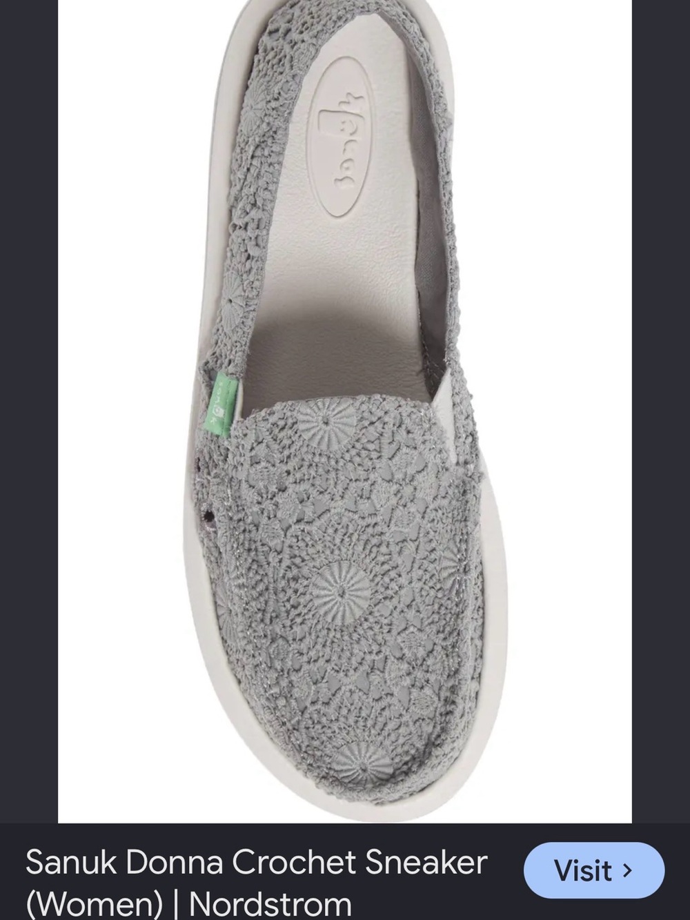 Sanuk Donna Crochet Sneaker
